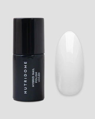 Hybrid nagellak UV/LED White Classic 001 Nutridome - 1