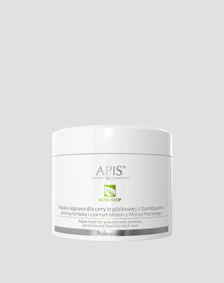 Masque aux algues anti-acné au bambou, au thé vert et à la boue noire de la mer Morte Acne-Stop Apis - 1