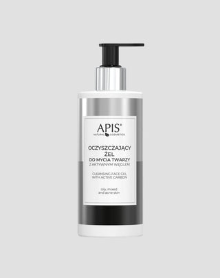 Reinigende antibacteriële gezichtswasgel met actieve kool Apis - 1