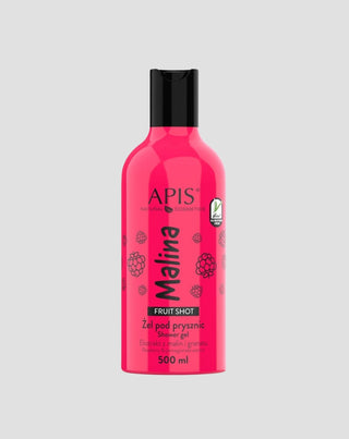 Gel douche naturel au parfum de framboise et à l'acide hyaluronique Fruitshot Apis - 1