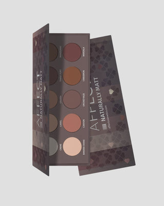 Natuurlijk mat geperst oogschaduwpalet van Affect Professional Cosmetics - 1