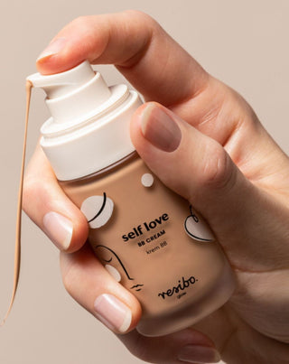 Natuurlijke en milieuvriendelijke Self Love BB gezichtscrème in natuurlijke beige tint 30 ml Resibo - 2