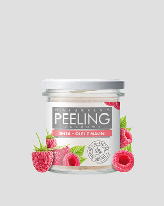 Gommage naturel au sucre de framboise et au beurre de karité pour peaux ternes E-Fiore - 1