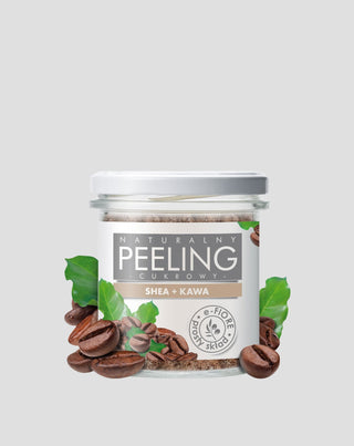 Natuurlijke sheaboter en koffiesuikerscrub om sinaasappelhuid te verminderen E-Fiore - 1