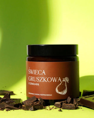 Mglife natuurlijke koolzaadwaskaars met perengeur en chocolade - 3