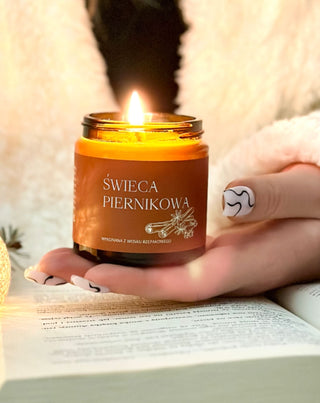 Mglife gemberkoek-canolawaskaars met oliën en 100% katoenen lont - 2