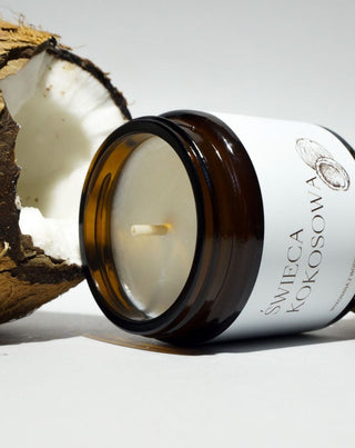 Mglife vegan koolzaadkaars met katoenen lont met kokosgeur 120ml - 2