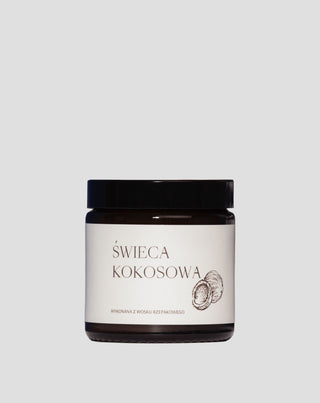 Mglife vegan koolzaadkaars met katoenen lont met kokosgeur 120ml - 1