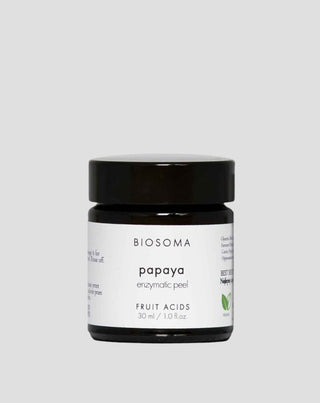 Enzymatische exfoliërende peeling - Papajamasker voor alle huidtypen RAW-lijn Biosoma - 1