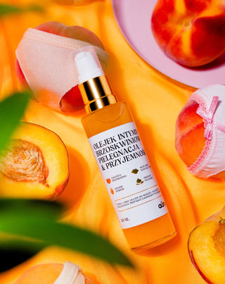 Multifunctionele intieme olie Juicy Peach verzorging & genot Auna_1 - 2