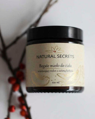 Natural Secrets bodybutter met natuurlijke oliën met de geur van meloen en groene thee - 2