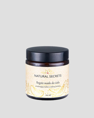Natural Secrets bodybutter met natuurlijke oliën met de geur van meloen en groene thee - 1