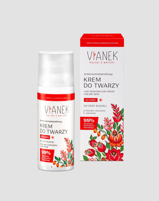 Anti-rimpel dagcrème voor het gezicht voor een droge huid met rode klaver Vianek - 2