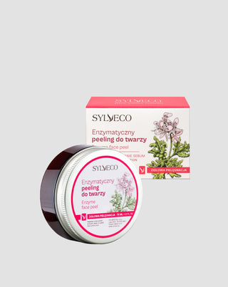 Gladmakende enzymatische gezichtsscrub die de huidtextuur verbetert Sylveco - 2