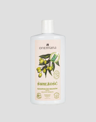 Ayurvedische anti-roos shampoo met honing en groene thee van Orientana - 1