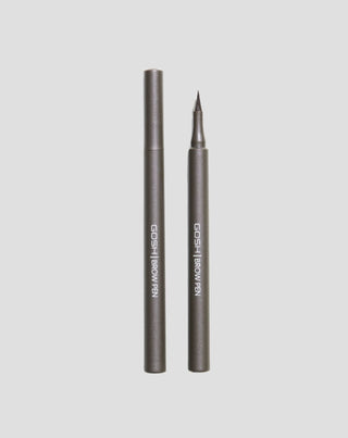 Precisie wenkbrauw styling pen met applicator effect tot 24 uur kleur 002 Grijs Bruin Gosh - 1