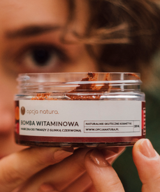 Masque visage et corps Vitamin Bomb à l'argile rouge 100 % naturelle Opcja Natura - 2