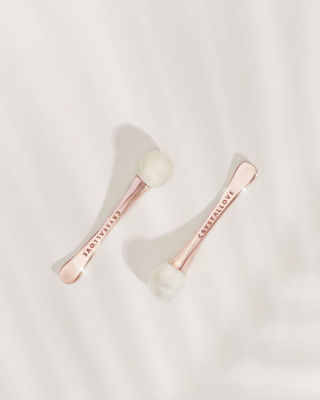 Masseur oculaire 3D avec cristal de roche et applicateur de crème Crystallove - 3