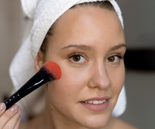 Zeg Make-up blusher of bronzer kwast met een ronde punt nr. 9 - 2