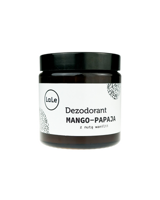 Déodorant crème bio - Mangue-papaye avec une pointe de vanille pour une sensation de fraîcheur longue durée La-Le - 1