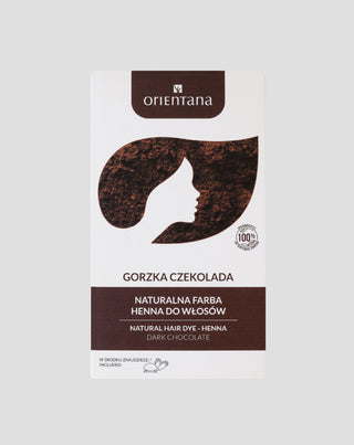 Orientana natuurlijke haarverf bio henna bittere chocolade - 1