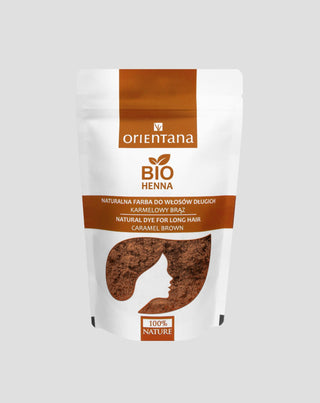 Orientana natuurlijke haarverf bio henna karamel bruin - 1