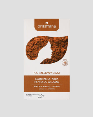 Orientana natuurlijke haarverf bio henna karamel bruin - 1