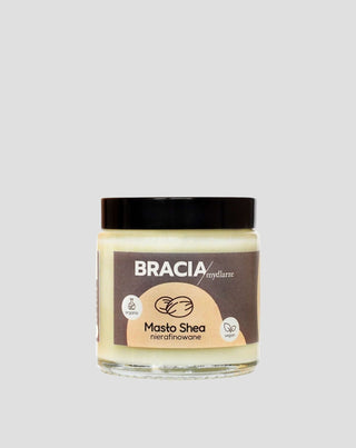 Ongeraffineerde sheaboter met vitamines A en E, kalmerend en hydraterend Bracia Mydlarze - 1