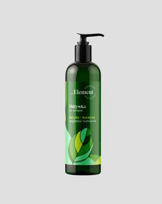 Conditioner gladmakend-versterkend met keratine en basilicumextract Element - 1