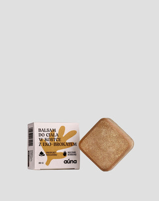 Zacht bronzing body lotion bar met bacuri boter en eco glitter Auna - 1