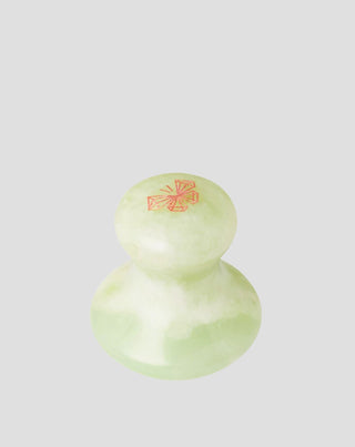 Massage Mushroom voor het gezicht van natuurlijke jade Crystallove_2 - 2