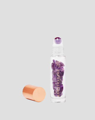Flesje met kristallen voor olie – amethist Crystallove - 1