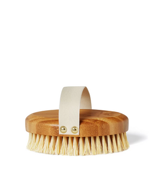 Brosse de massage corporelle en bambou et agave Crystallove - 1