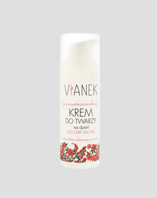 Anti-rimpel dagcrème voor het gezicht voor een droge huid met rode klaver Vianek - 1