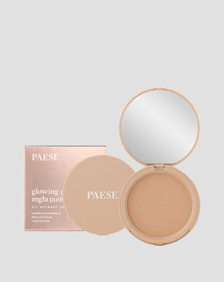 Verhelderende en gladmakende poedermist voor een fluweelzachte finish 13 gouden beige van Paese - 1