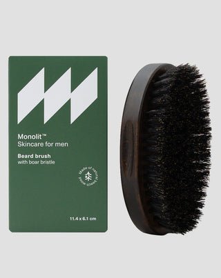 Poinçon à barbe en bois de hêtre avec poils de sanglier naturels Monolith - 4