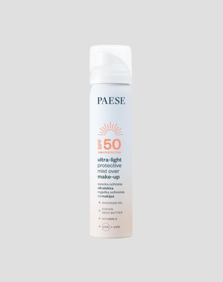 Brume protectrice de maquillage ultra-légère Paese avec protection solaire SPF50 - 1