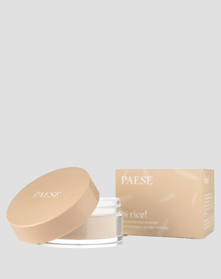 Fixerende en matterende losse rijstpoeder, lichtbeige tint Hi Rice Paese - 4