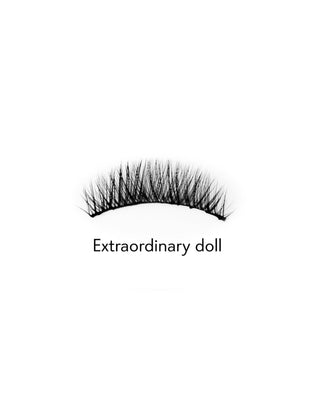 Faux cils en bande 2D Bamm!Lashes Extraordinary Doll pour une utilisation répétée, effet naturel - 2