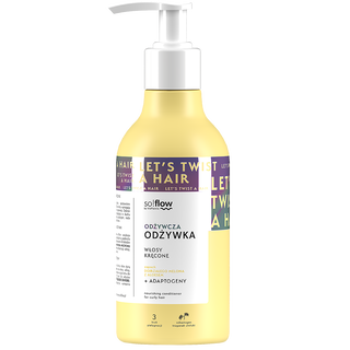 Après-shampoing nourrissant pour cheveux bouclés au parfum de melon mûr et d'aloès so!flow - 1