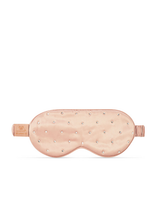 Masque de sommeil en soie orné de cristaux – Rose Gold Crystallove - 2