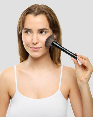 Nutridome multifunctionele kwast met platte haren voor bronzer, blusher en highlighter - 2