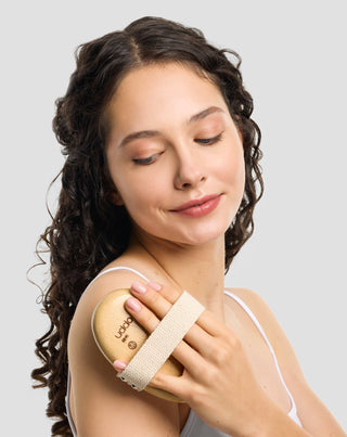 Uddo massageborstel van natuurlijk zwijnenhaar voor het lichaam - 3