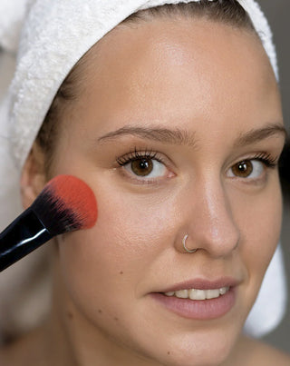 Zeg Make-up blusher of bronzer kwast met een ronde punt nr. 9 - 2