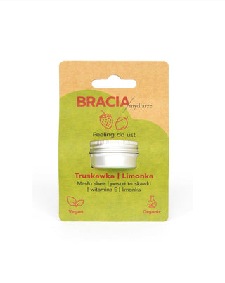 Gommage pour les lèvres à la fraise et au citron vert, vitamine E, hydratant et adoucissant Bracia Mydlarze - 3