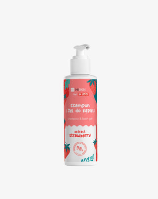 Gel douche et cheveux 2 en 1 HiSkin pour enfants au parfum de fraise - 1