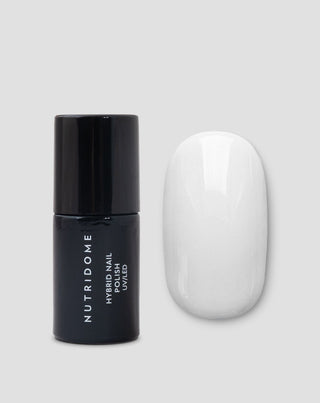 Hybrid nagellak UV/LED White Classic 001 Nutridome - 1