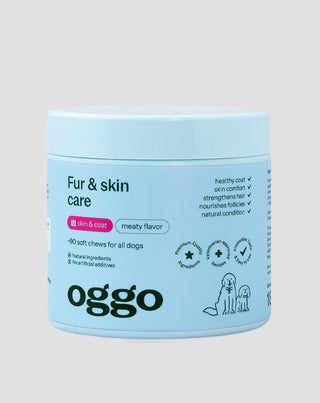 voedingssupplement fur & skin karma voor honden voor een mooie vacht en een gezonde huid oggo 180 g - 1