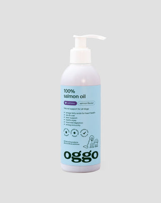 100 % zalmolie - aanvullend diervoeder voor honden voor weerstand en energie Oggo 250 ml - 1