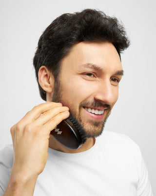 Poinçon à barbe en bois de hêtre avec poils de sanglier naturels Monolith - 3